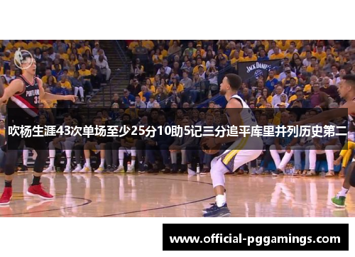 吹杨生涯43次单场至少25分10助5记三分追平库里并列历史第二